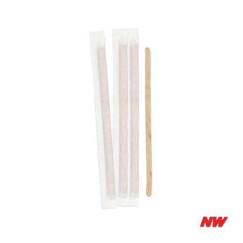 I Wooden Stirrer Wooden Stirrer Individual Pack (5,000pcs)
