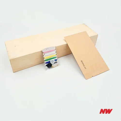 Sewing Kit 3 - Brown Kraft Paper Wrapper Eco Friendly Sewing Kit 6 Color Spools of Thread โ Kraft Paper Packing